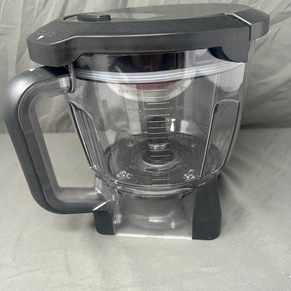 Ninja Food Processor Pitcher 64oz Clear Replacement Jar Locking Lid Handle